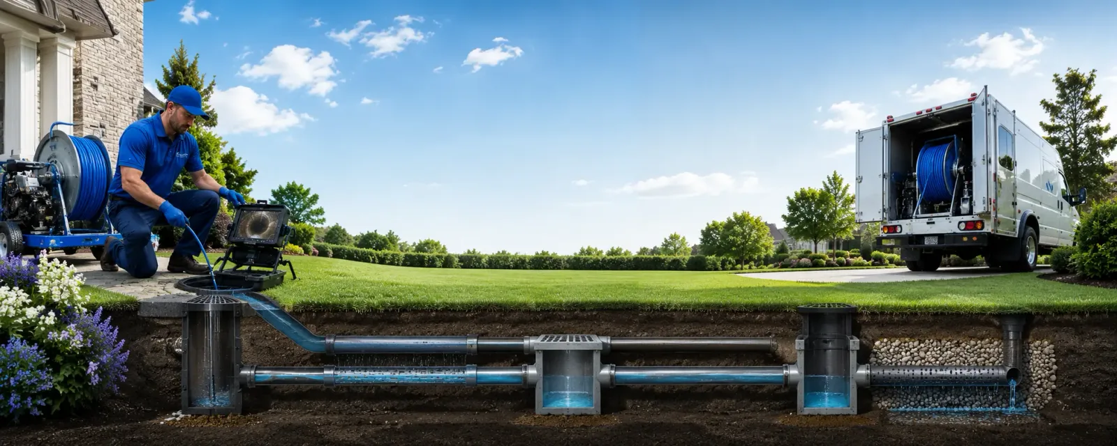 Outdoor drain cleaning information for Chestnut, IL